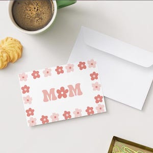 Cartão florido para o Dia das Mães ou Aniversário da Mãe