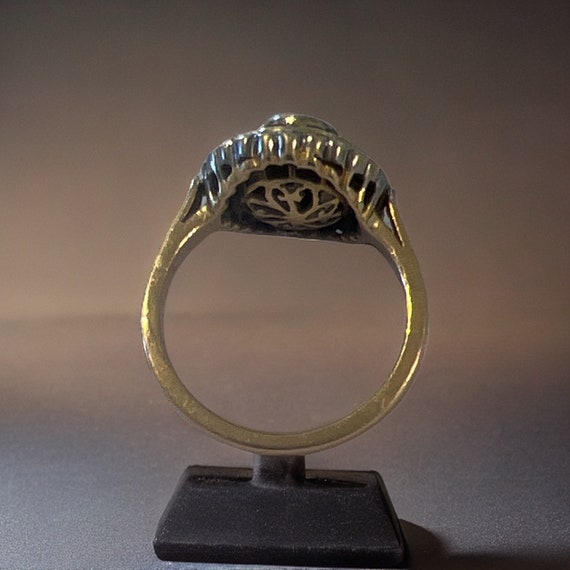 Diamond, sapphire, yellow gold ring - image 2