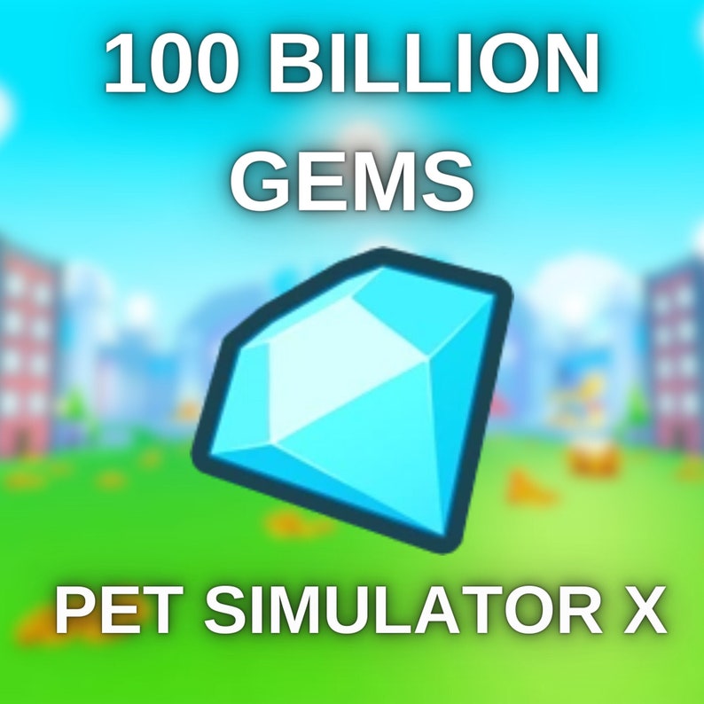 100B Gems Diamonds Cheap&fast Pet Sim X Etsy New Zealand