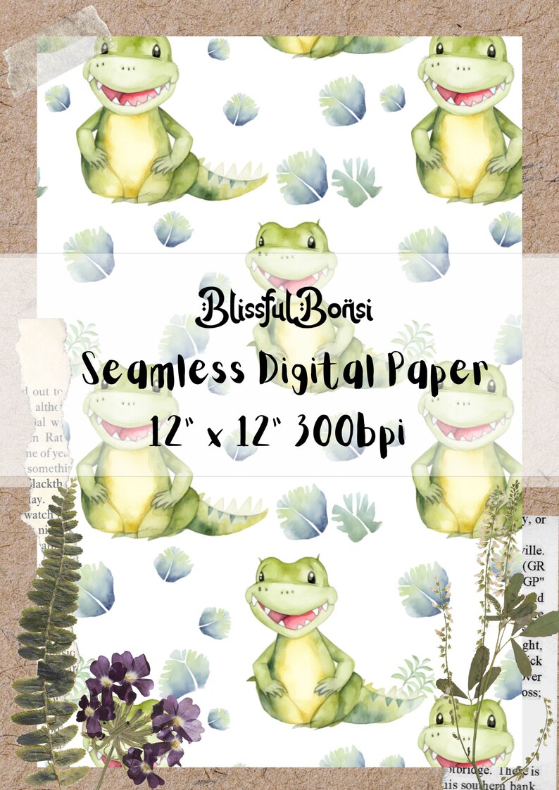 Cute Animals Digital Paper Bundle for Animal Theamed Pattern of Animals Paper for Srapbooking Paper Animals Scrapbooking Animals Paper image 2