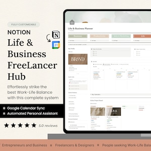 Notionビジネス＆ライフプランナー Notionフリーランステンプレート Notionビジネスプランナー Notionクライアントソーシャルメディアマーケティング Notionワークプランナー