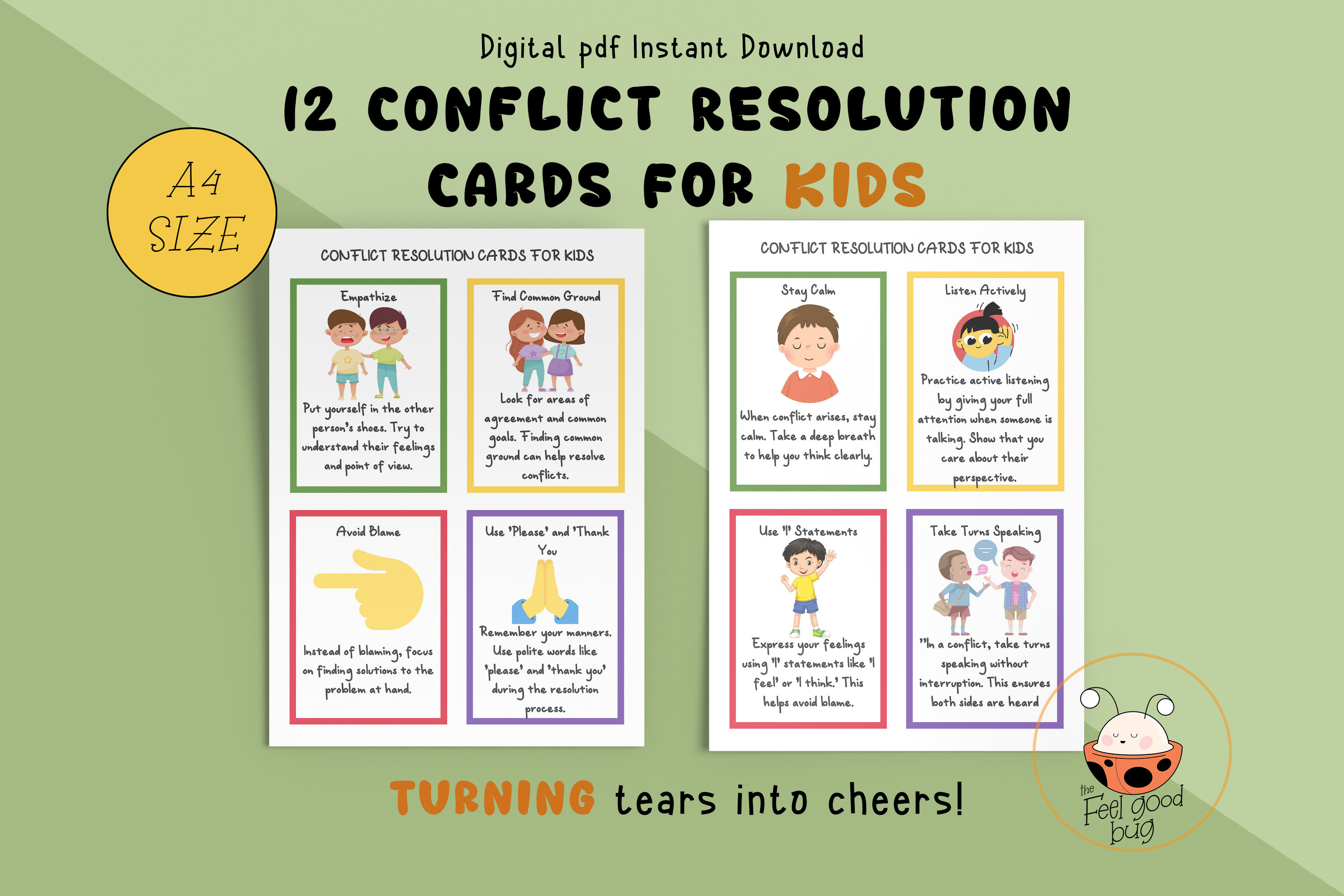 Conflict Resolution Chart For Kids