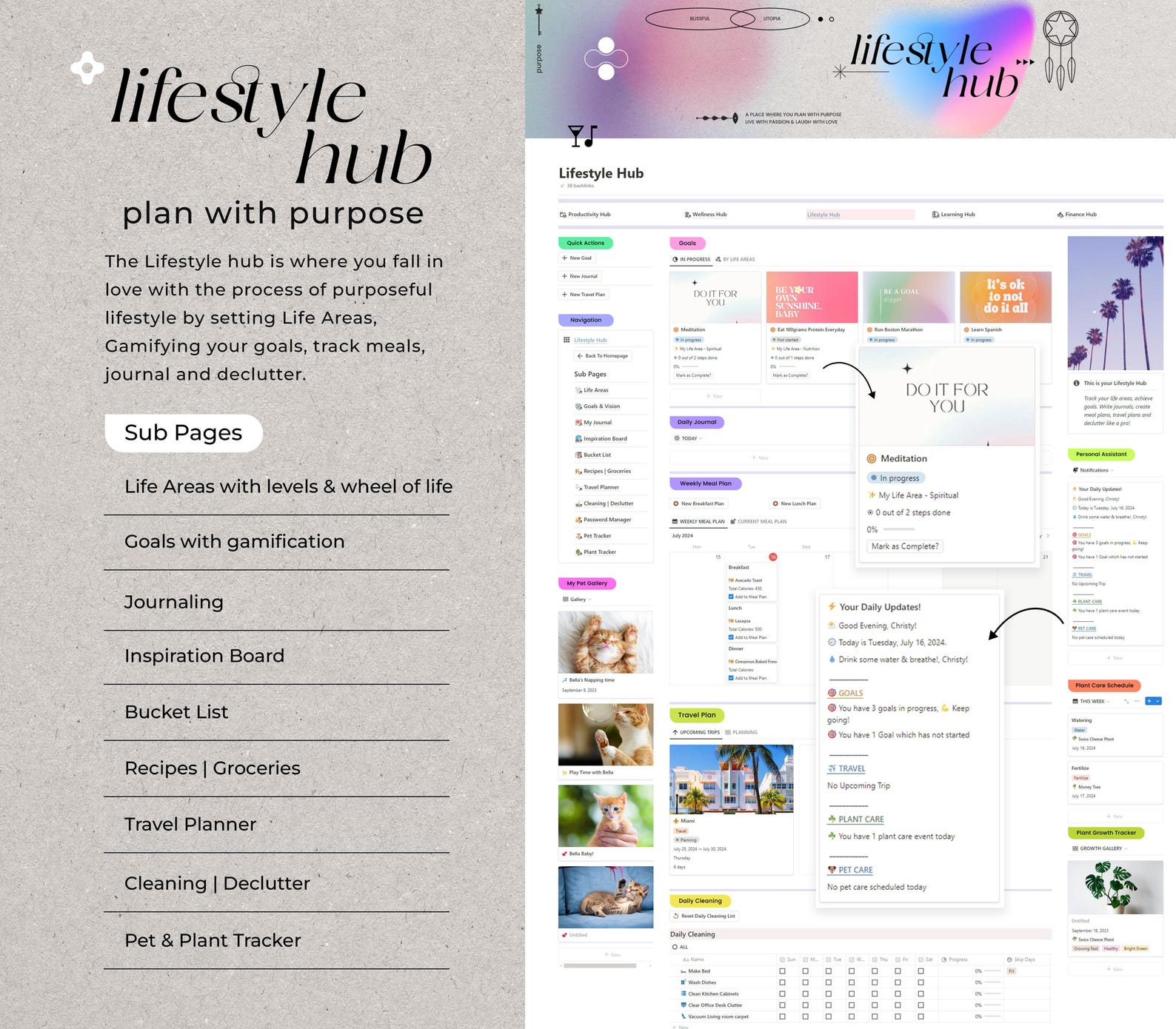 Notion Advanced Life Planner Second Brain 2.0 All in One Notion 12 Week ...