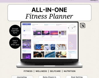 Rastreador de actividad física Notion / Planificador de entrenamiento / Panel de salud / Diario de autocuidado / Seguimiento de hábitos / Registro diario / Centro de registro