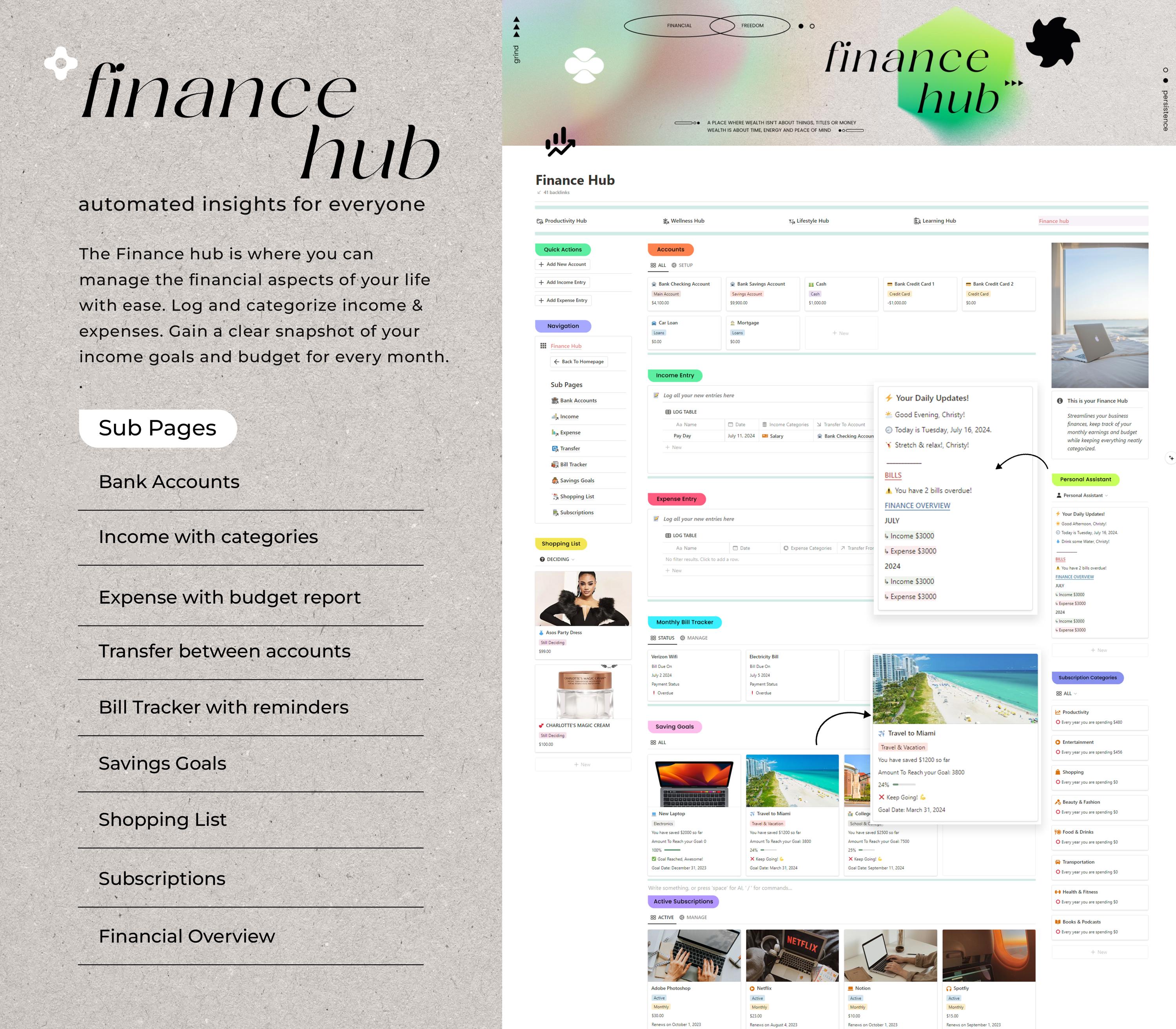 Notion Advanced Life Planner Second Brain 2.0 All in One Notion 12 Week ...