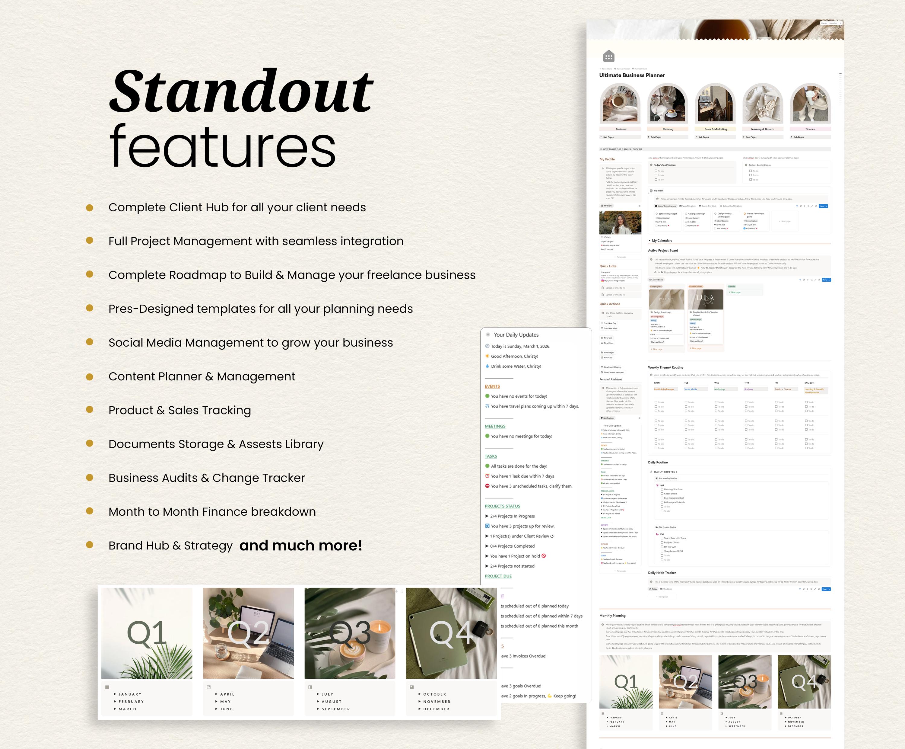 Notion Freelancer Template, CRM, Client Tracker, Business Planner ...