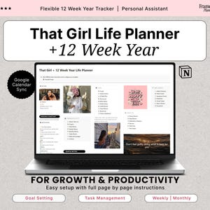 Notion That Girl Planner | All-In-One Life & Business Planner with 12 Week Year + Second Brain