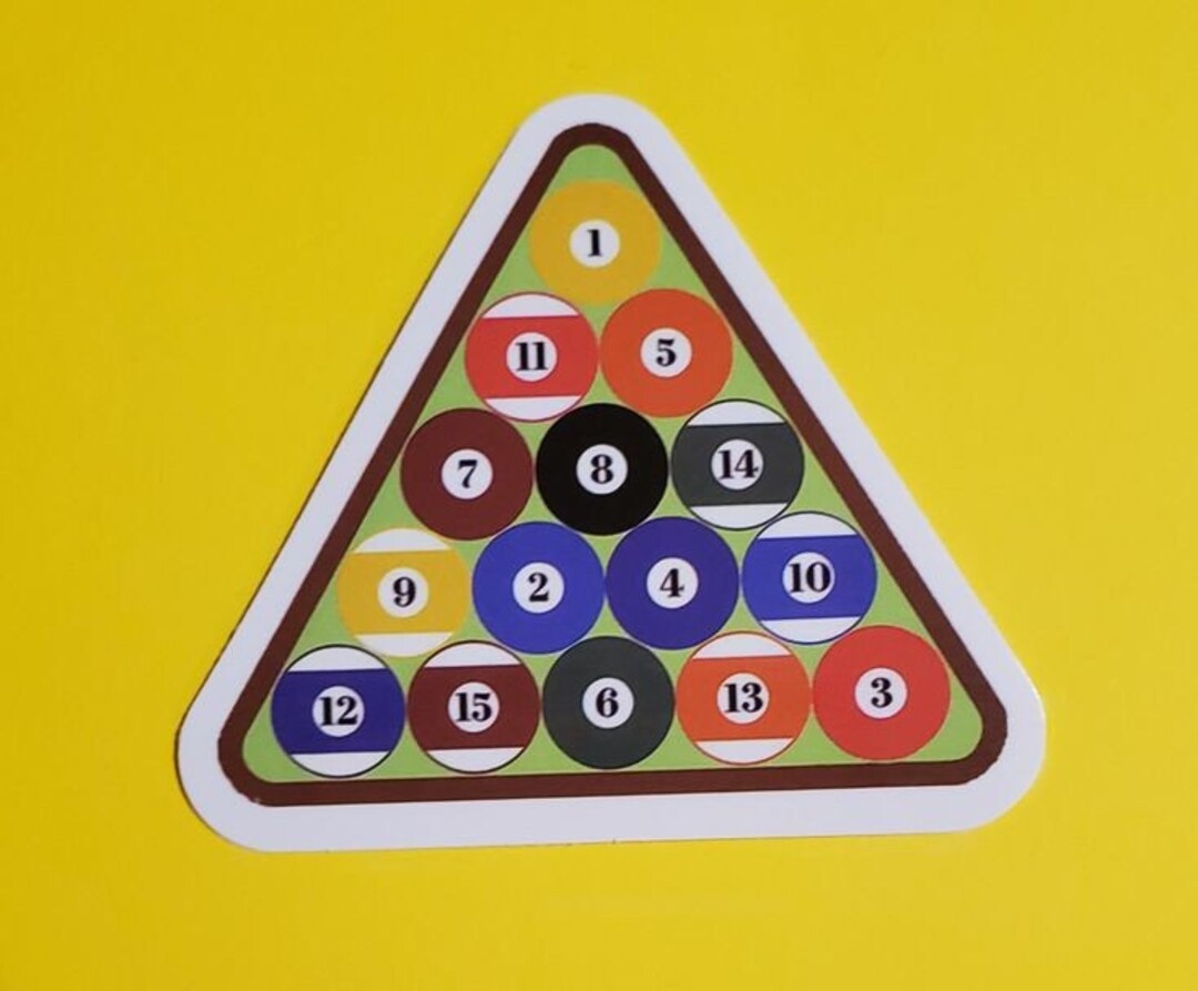 Pool Balls Waterproof Vinyl Sticker - Etsy