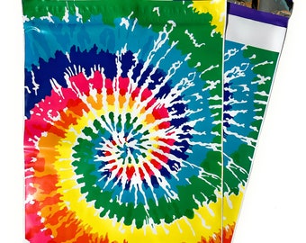 Enveloppes d'expédition de styliste Tie Dye 10x13, 20 pièces, enveloppes d'expédition de haute qualité, conteneurs d'expédition en plastique, sacs d'expédition