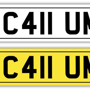 2x Kids Personalised Number Plates For Ride On & Electric Car SELF ADHESIVE 140mm x 35mm Ride On Car, Trike, Bike, Mobility Scooter image 6