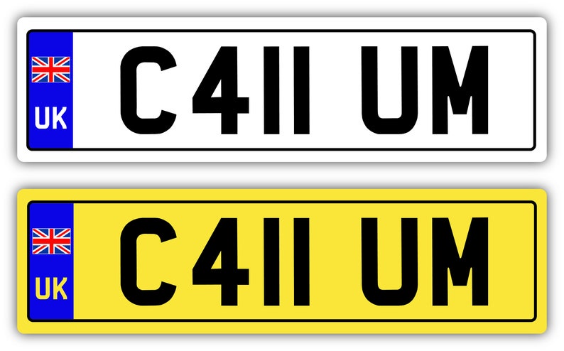 2x Kids Personalised Number Plates For Ride On & Electric Car SELF ADHESIVE 140mm x 35mm Ride On Car, Trike, Bike, Mobility Scooter image 6