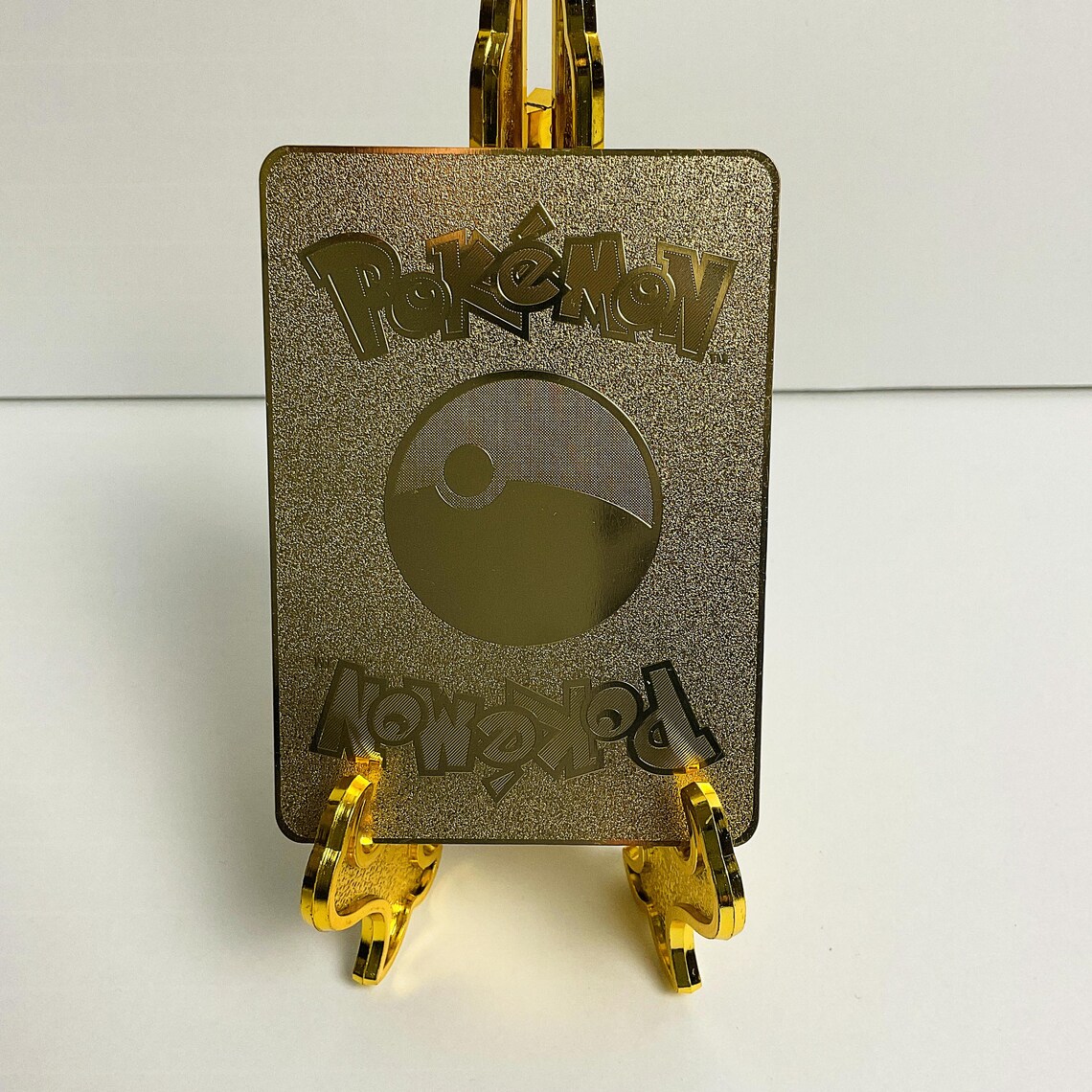 Shiny Charizard VMAX Gold Metal Stainless Steel Pokemon Card Etsy