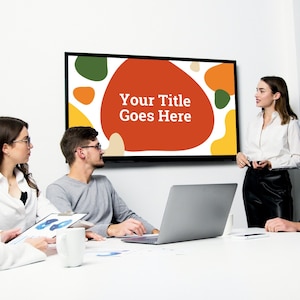 Colourful EDITABLE Powerpoint Presentation Template | Business Pitch Deck Template, Simple Editable Presentations PPT Project Annual Report