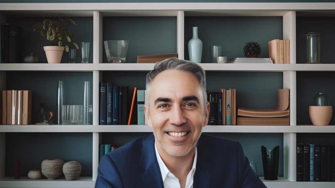 Zoom Virtual Backgrounds Modern Bookshelves Backdrop Office Background