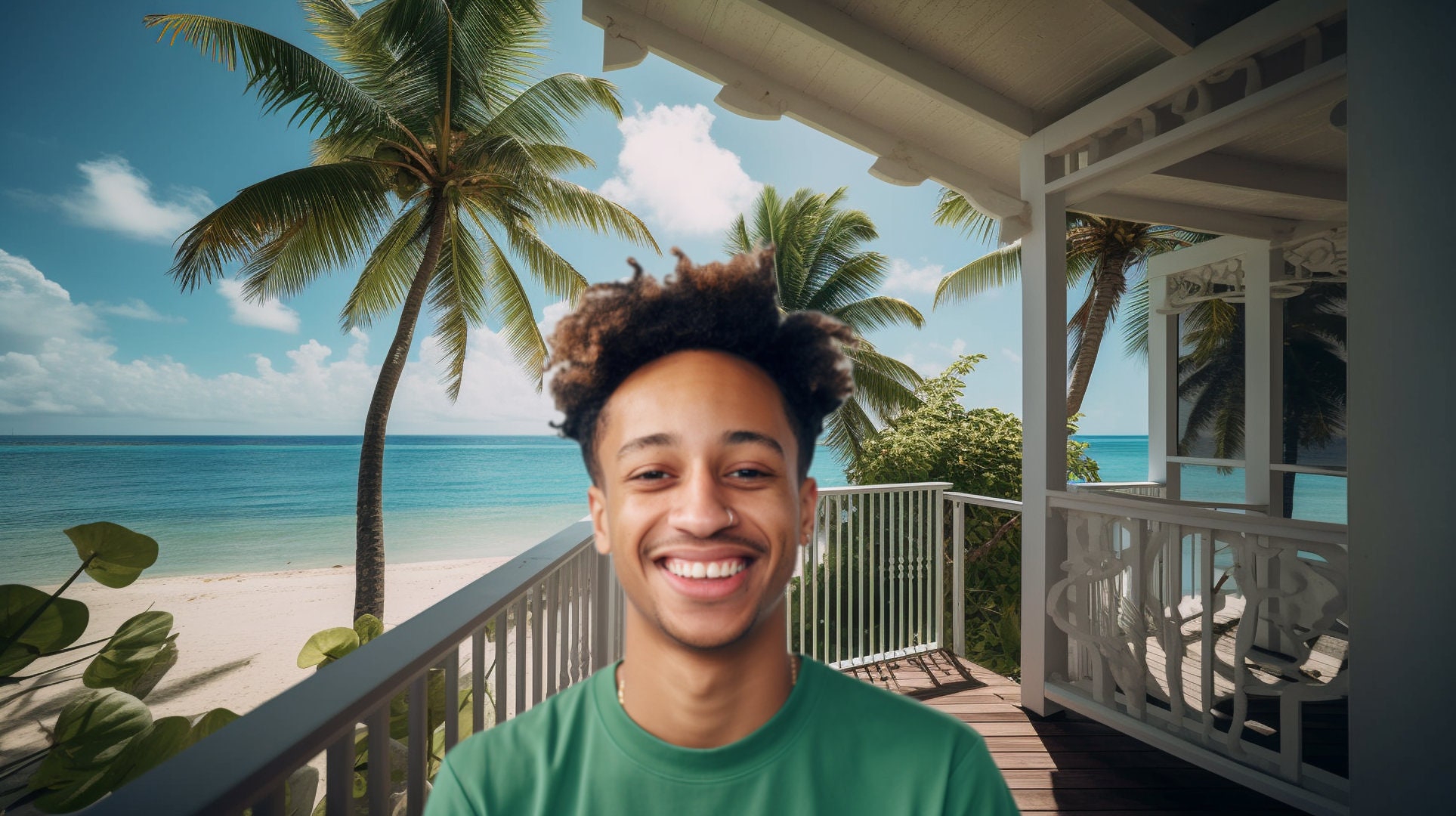 Zoom Virtual Backgrounds Tropical Beach Backdrop Office - Etsy