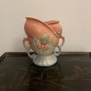 Vintage Hull Pottery Wildflowers 4 Handled Vase