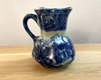 Vintage blue and white Victoria ironstone English Pitcher