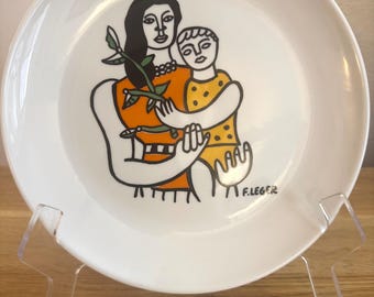 VTG Signed La Musa Italian Ceramic Plate With a Carnival/circus