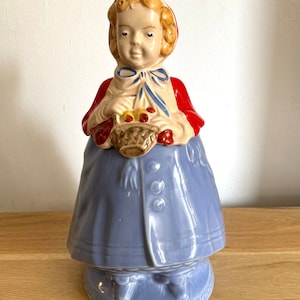 Vintage Ceramic Little Red Riding Hood Cookie Jar