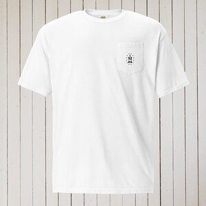 Miraculous Medal Pocket Tee - Traditional Catholic Men, Catholic Gifts, Catholic Apparel, Catholic Men&#39;s Shirt