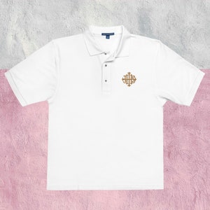 IHS Embroidered Polo - Traditional Catholic Men, Catholic Gifts, Catholic Apparel, Catholic Clothing, Catholic Men&#39;s Shirt, Men&#39;s Polo