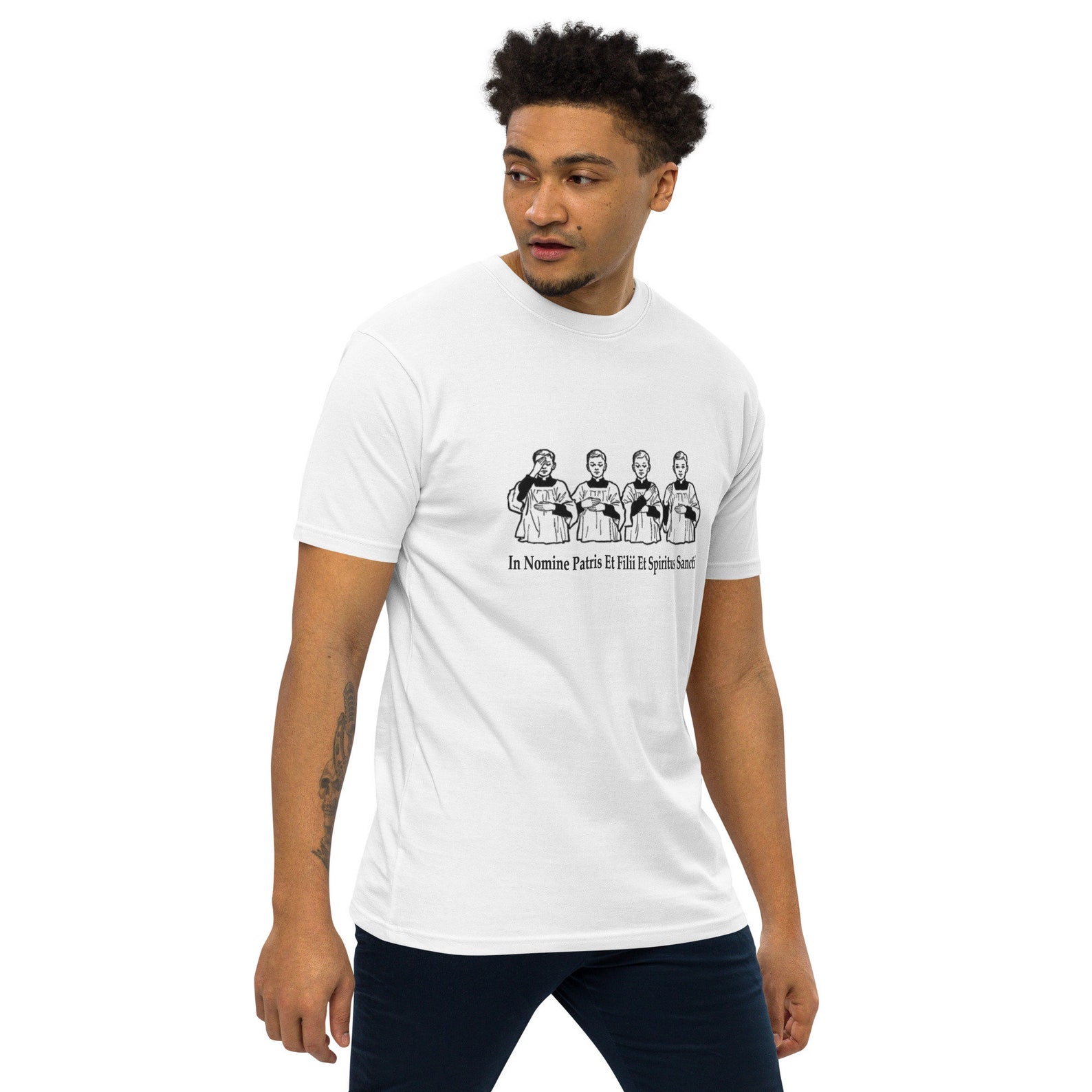 In Nomine Patris Et Filii Et Spiritus Sancti Tee traditional Catholic