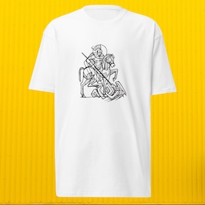 Abstract Saint George Tee - Traditional Catholic Men, Catholic Gifts, Catholic Apparel, Catholic Clothing, Catholic Men&#39;s Shirt