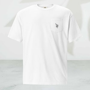 Saint Michael Pocket Tee - Traditional Catholic Men, Catholic Gifts, Catholic Apparel, Catholic Clothing, Catholic Men&#39;s Shirt