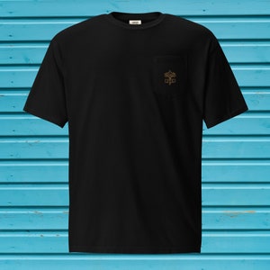 Papal Keys Pocket Tee - Papal Seal, Traditional Catholic Men, Catholic Gifts, Catholic Apparel, Catholic Men&#39;s Shirt