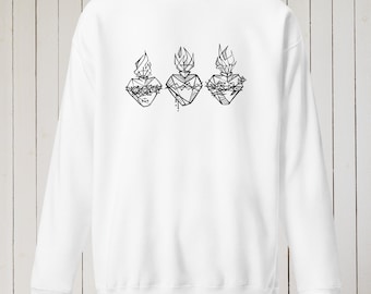 Heilige Familie Rundhalsausschnitt - Traditionelle katholische Männer, katholische Geschenke, katholische Kleidung, katholische Kleidung, katholisches Herrenhemd, Herren-Sweatshirt