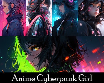 Cyberpunk Anime Girl Animated Wallpaper 