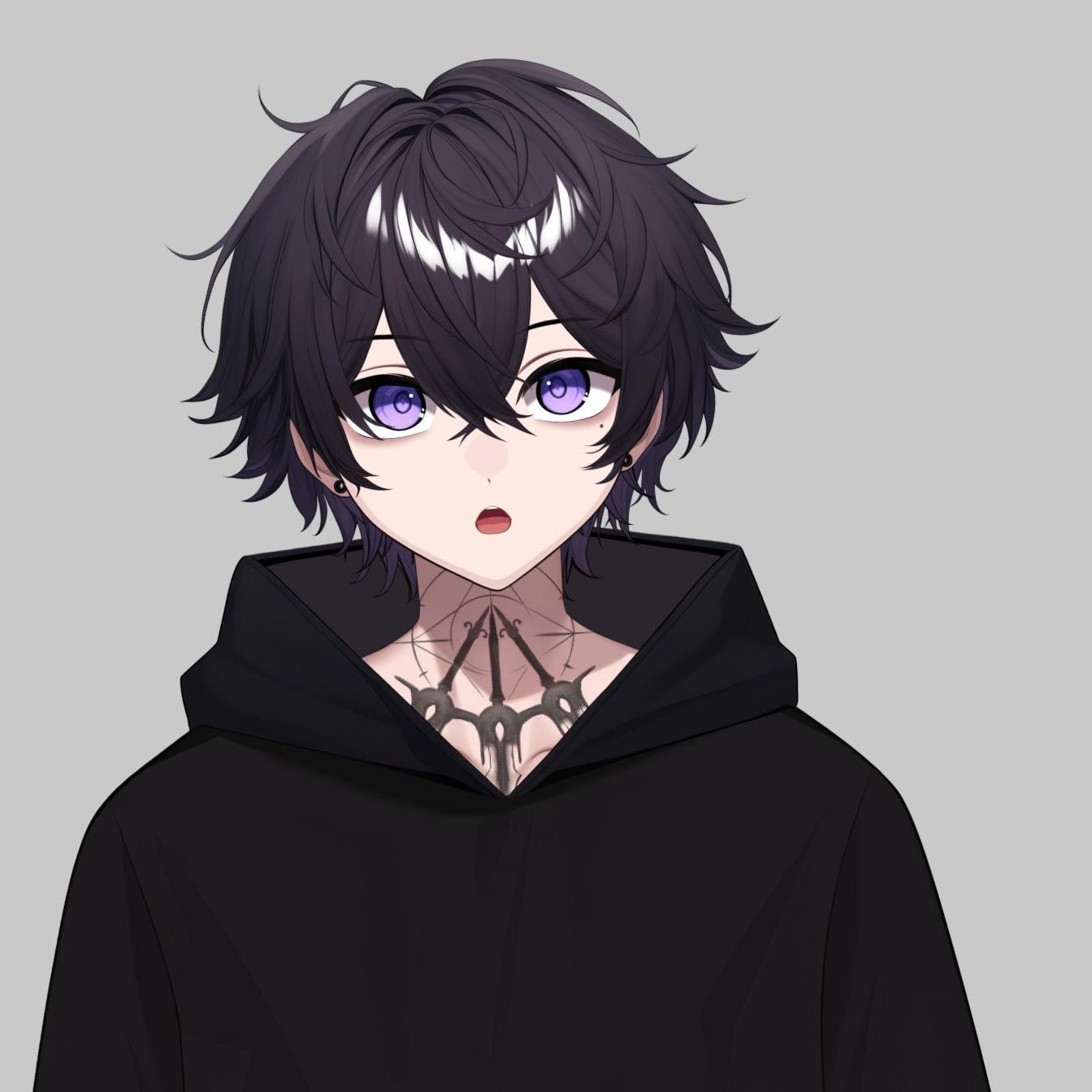 Premade Vtuber: Raven Rogue Boy, Live2d Rigged Male Vtuber Model ...