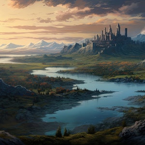 Dnd Xp Valley 12 DND Castle Landscape Printable Mobile & Desktop Wallpaper Bundle ...