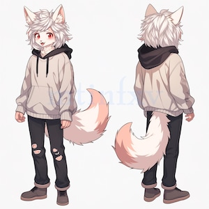 Fursona Adopt Limited Edition: Nico - Furry OC Adoption, Furry Adopt Reference Sheet, Fantasy Roleplay, Adopt x 10 - [ READ DESCRIPTION ]