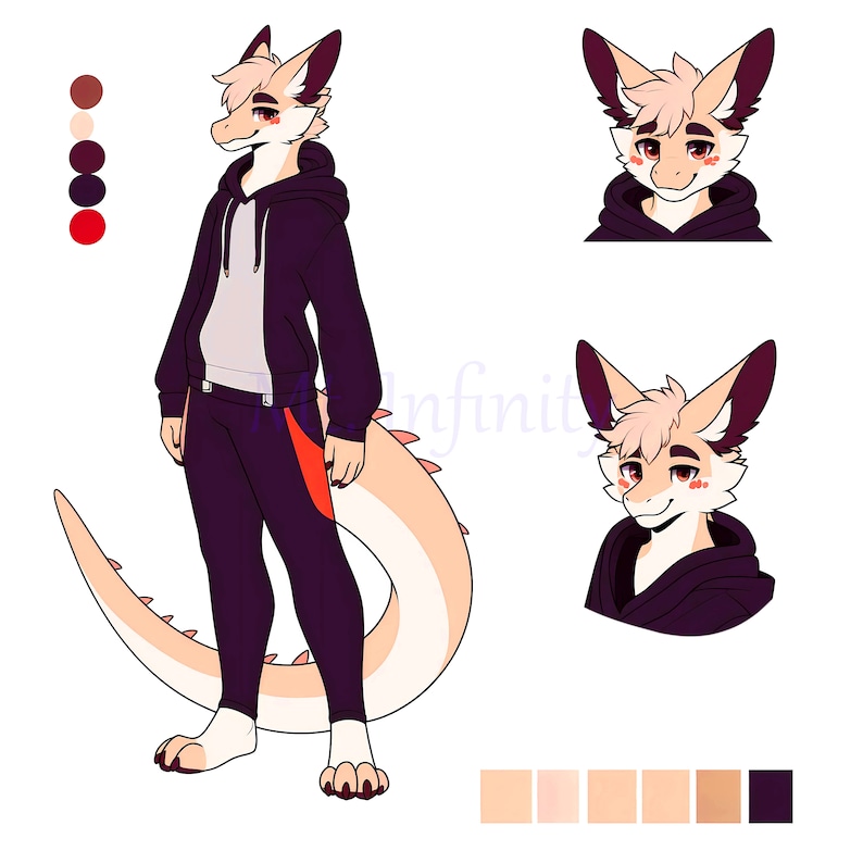 Furry Base Reference Sheet: Instant Download, OC Reference Sheet ...