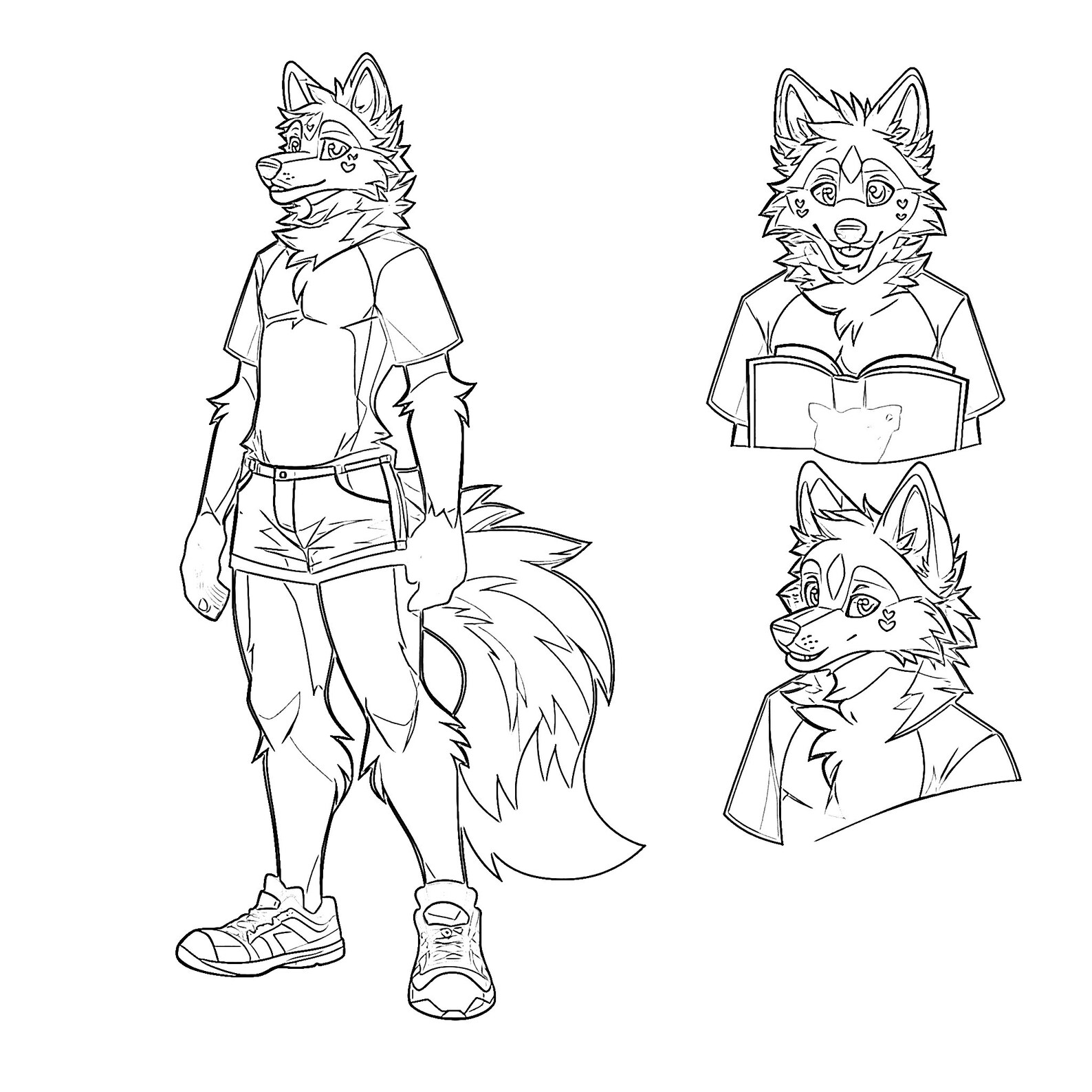 Furry Base Reference Sheet: Instant Download, OC Reference Sheet ...