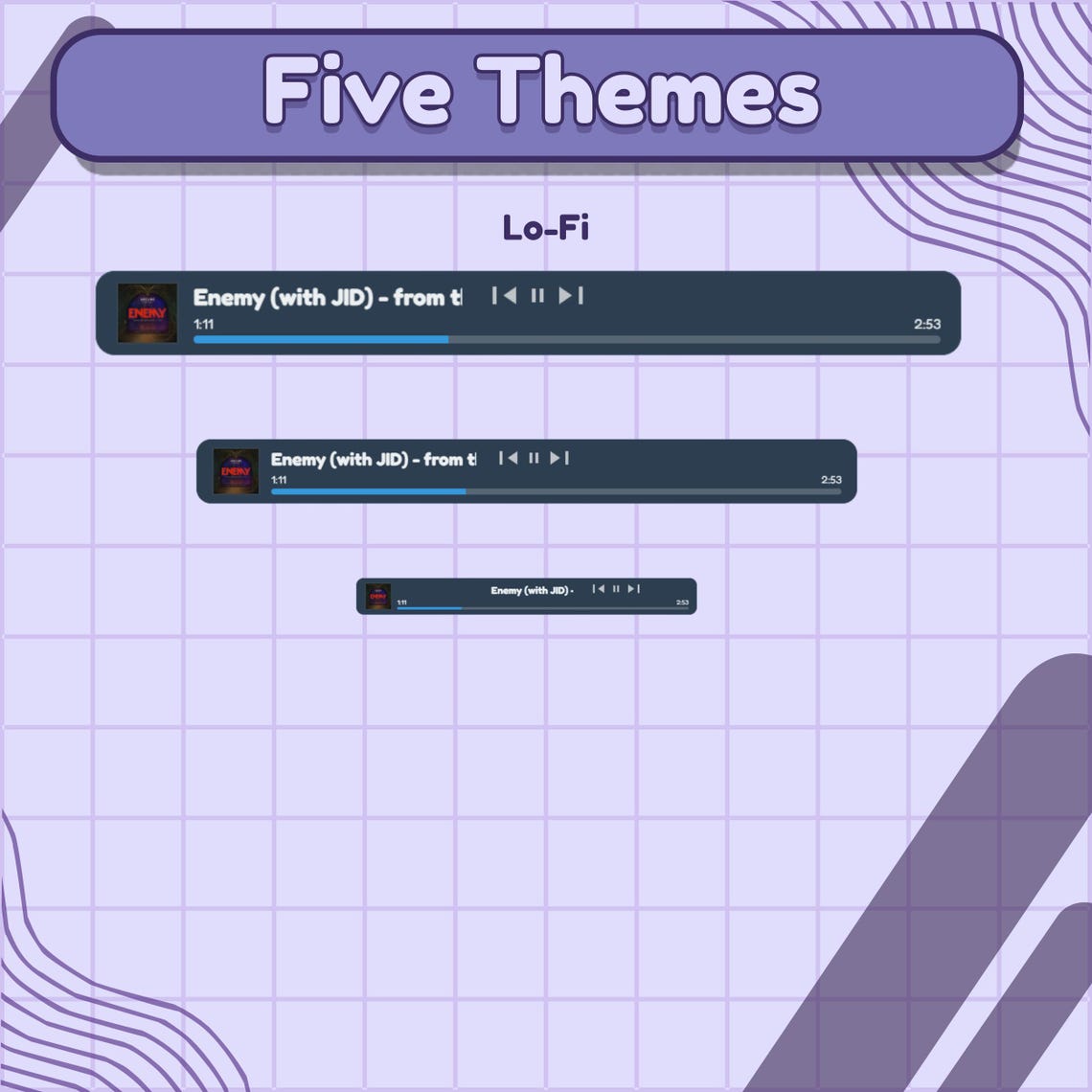 Player Overlay Spotify Music Widget for Streamelements: Stream Overlay for Twitch ...
