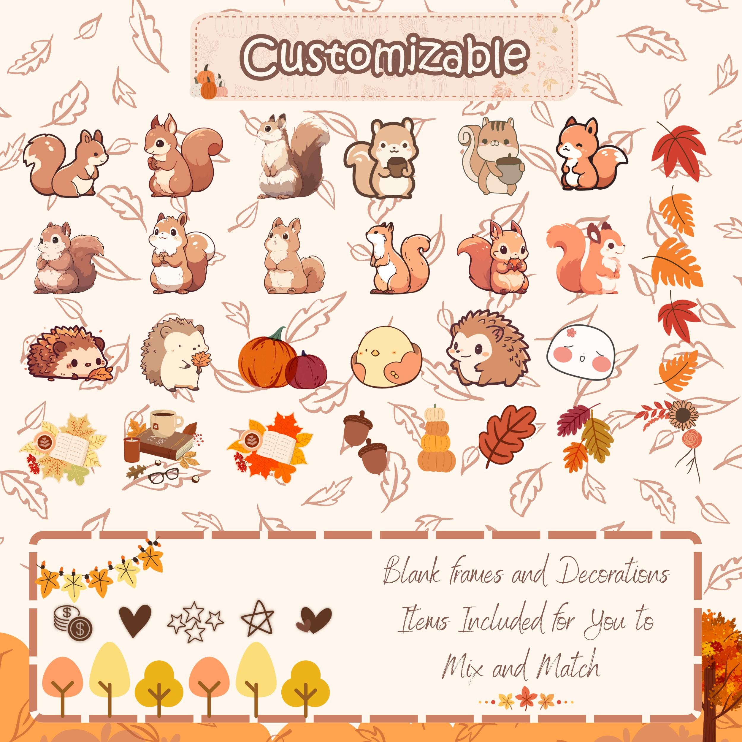 Fall Streamer Designs Fall Stream Overlay Package: Animated Autumn Twitch Theme - Etsy