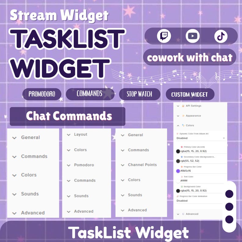 Streamlist Examples Stream Tasklist Widget – Pomodoro Timer, Streamelements, OBS, Twitch ...