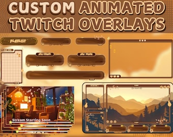 Complete OBS Channel Makeover, Made to Order Twitch Overlays, Animated Screens, Stinger Transitions, Panels and Alerts