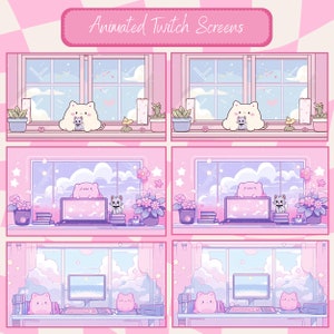 cloudy stream overlay Twitch package Twitch overlay
