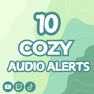 10x Twitch Sound Alerts - Cozy Alert Sound Effects Twitch Sounds - Transitions sound, Perfect for notification Sound