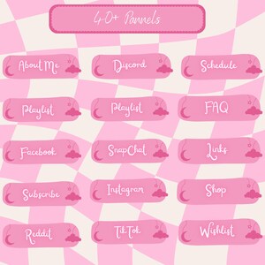 cloudy stream overlay Twitch package Twitch overlay