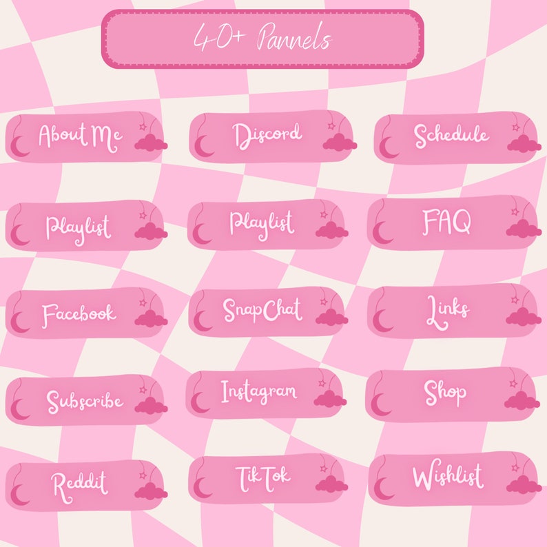 cloudy stream overlay Twitch package Twitch overlay