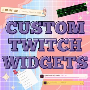 Custom Widget - Stream Widget Custom Widget Design for Twitch/YouTube/Kick streamer - StreamElements OBS Twitch widget, chat Widget