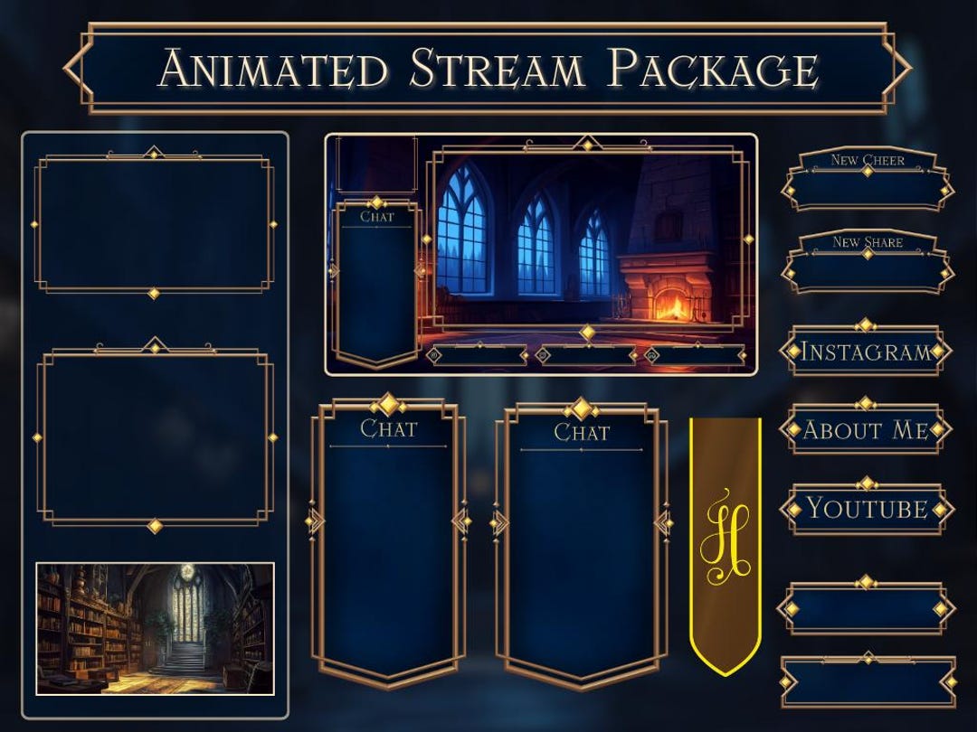 Animated Overlay Bundle - Hufflepuff House Twitch Overlay Stream ...