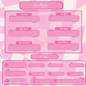 cloudy stream overlay Twitch package Twitch overlay