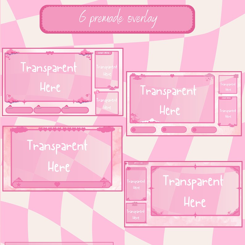 cloudy stream overlay Twitch package Twitch overlay