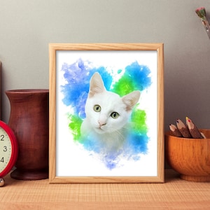 Dierenportret - pastel wassing