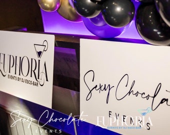 Custom Foam Board Sign: Modern Party Welcome Sign